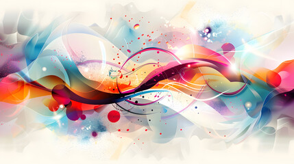 Wall Mural - abstract composition illustration. generative ai.