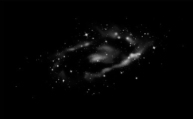 Wall Mural - Galaxy vector background black and white illustration