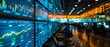 © Thanapipat - Stock market trading floor with monitors displaying financial data, charts, and graphs in a vibrant, busy atmosphere.