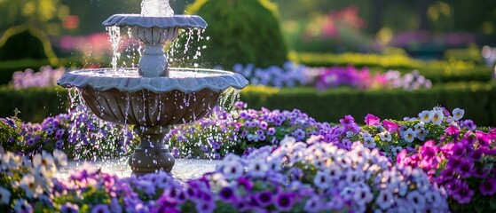 Poster - fountain in the park