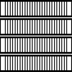 set of black and white barcode steel barcode holding lines pattern vector illustration 