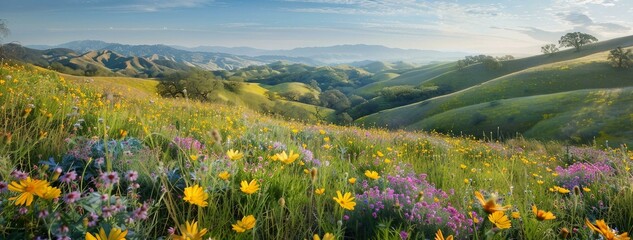 Wall Mural - meadow of wildflowers