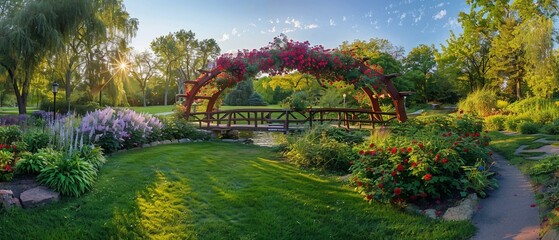 Canvas Print - spring in the park