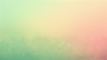 Canvas Print - gradient from pastel green merging into pink background