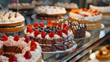 Poster - The aroma of freshly baked cakes fills the air, promising moments of pure bliss with every mouthful.