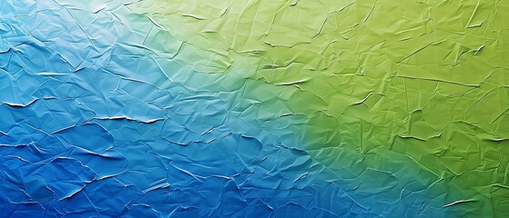 Canvas Print - A striking gradient from blue and lime color