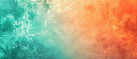 Poster - colorful background with waves