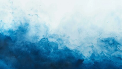 Canvas Print - background with blue watercolor