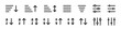 © Hubba Bubba - Sort icon set. Sort, order, filter vector icons collection. Sorting, alphabet icons. Vector