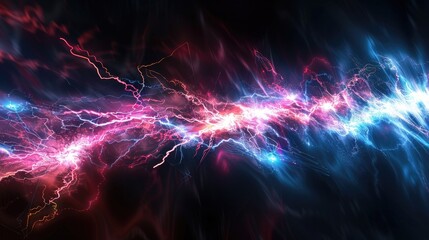 Wall Mural - abstract techno backgrounds with glowing light trails and electric lighting effects for design purpo