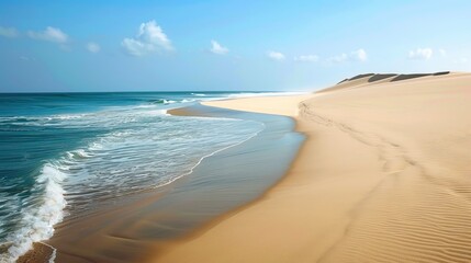 Wall Mural - Dunes in Brazil. A stunning green oasis. Nature and travel concept.