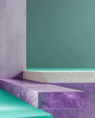 Fototapete - Serene Abstract Design in Soft Natural Lighting: Minimalist Composition with Soft Neutral Tones and Simple Shapes