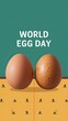 © Art & Stock - national egg day, illustration, egg day, national egg day poster, happy national egg day, poster, post, banner, National Egg Day celebration, egg day poster, flat design. cracked Eggshell, June 3.