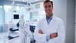 © pilipphoto - Portrait of smiling male dentist looking at camera in dental clinic