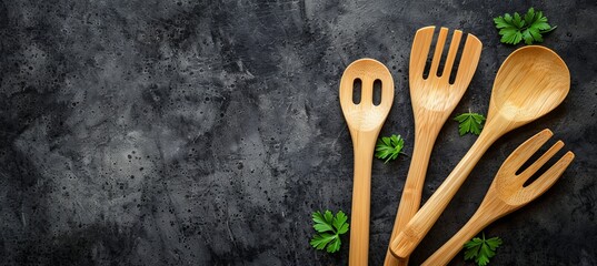 Eco friendly bamboo utensil sets  sustainable choice for environmentally conscious kitchen cooking