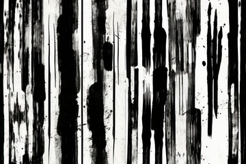 Poster - Grunge dry brush ink texture isolated on transparent background. PNG