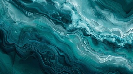  mesmerizing ocean waves flowing teal lines on turquoise background abstract watercolor effect web banner