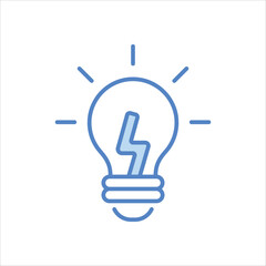 Sticker - Light Bulb vector icon