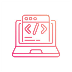 Coding vector icon