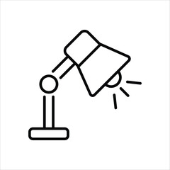 Sticker - Table Lamp vector icon