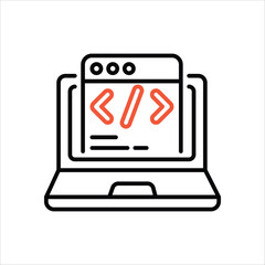 coding vector icon
