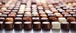 © vxnaghiyev - Delicious Swiss chocolate candies arranged in a tempting and visually appealing manner leaving ample copy space for any accompanying image