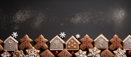 Wall Mural - delicious christmas ginger cookies sweet and spicy treats that are perfect for the holiday season a 