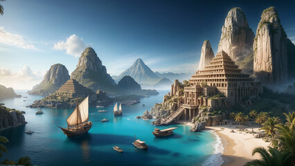 Atlantis, myth, civilization.
