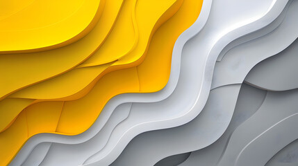 Wall Mural - modern style abstract background yellow, gray and white colors. generative ai.