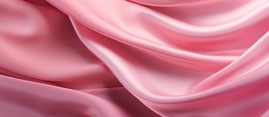 Poster - Abstract pink satin fabric texture background perfect for design with copy space image