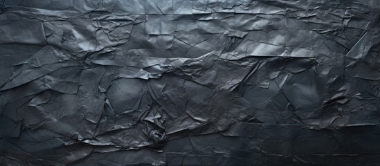 Wall Mural - a black metallic wall covered in torn and crumpled posters providing a perfect backdrop for a copy s