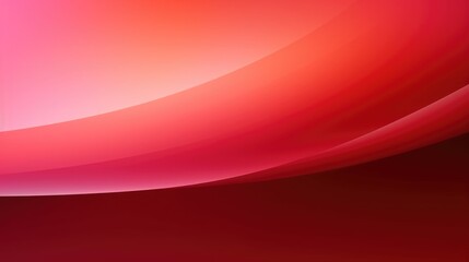 Wall Mural - Abstract gradient background with red hues and curved shapes
