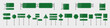 © top dog - Blank signpost collection. Set of blank traffic road sign with shadow. Vector illustration