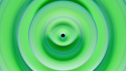 Poster - Hypnotic animation of moving wave from drop. Design. Circular waves on surface of colored liquid. Background animation with hypnotic effect of circles on surface of liquid