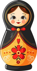 Nested Delight: A Simple Cartoon Matryoshka