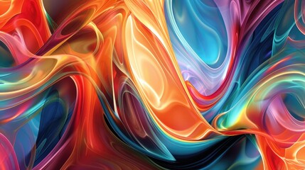 Sticker - Vibrant abstract background artwork suitable for posters