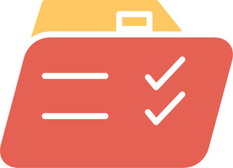 Checklist Folder Vector Icon