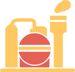 Wall Mural - Refinery Vector Icon