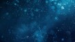 © javier - Background with gradient from navy to icy blue light trails and glowing dots creating a serene winter ambiance backdrop