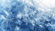 © javier - Background with gradient from sapphire to icy white snowflake patterns and ethereal light effect backdrop