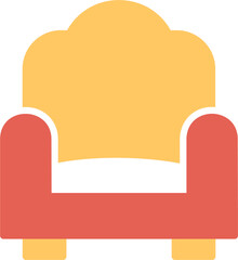 Poster - Single Sofa Vector Icon