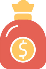 Sticker - Money Bag Vector Icon