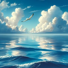 Canvas Print - sea and sky