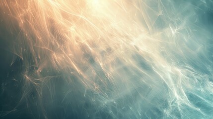 An ethereal abstract background with delicate light rays creating a calming and peaceful visual effect,