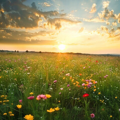 field of flowers