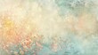 © javier - Soothing spring abstract with blend of soft coral pale blue and light lemon shimmering specks background