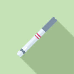 Sticker - Minimalist illustration of an ecigarette with shadow, modern quit smoking concept