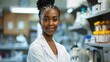©  Abyss Photo - A portrait of a young doctor in her element, surrounded by the tools of her trade in a well-equipped laboratory. With a confident demeanor and a keen intellect, she represents the next generation