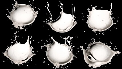 Leinwandbilder - Water splashed around in a circle