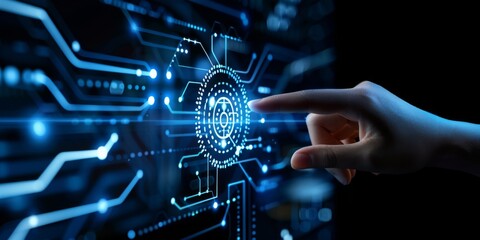 Image of a cyber brain representing AI artificial intelligence concept